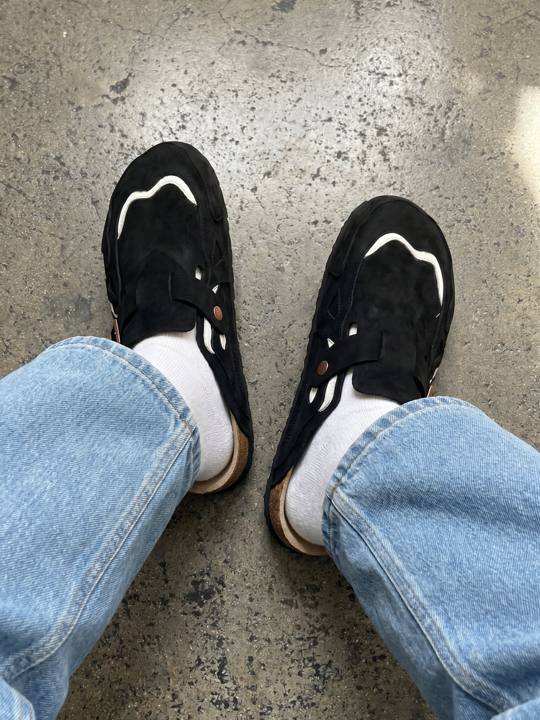 Faliste chodaki - DCRB Wavey Clogs - Black