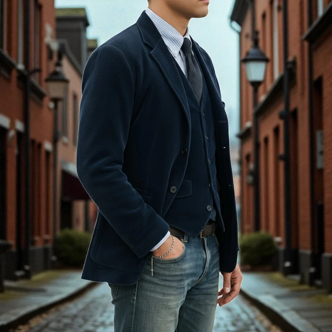 2-PIECE SUIT: BLAZER AND CARDIGAN