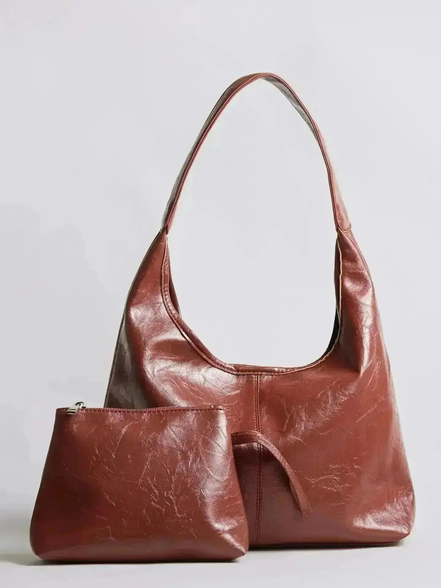 SKARLET | Postarzana Skórzana Torba Shopper