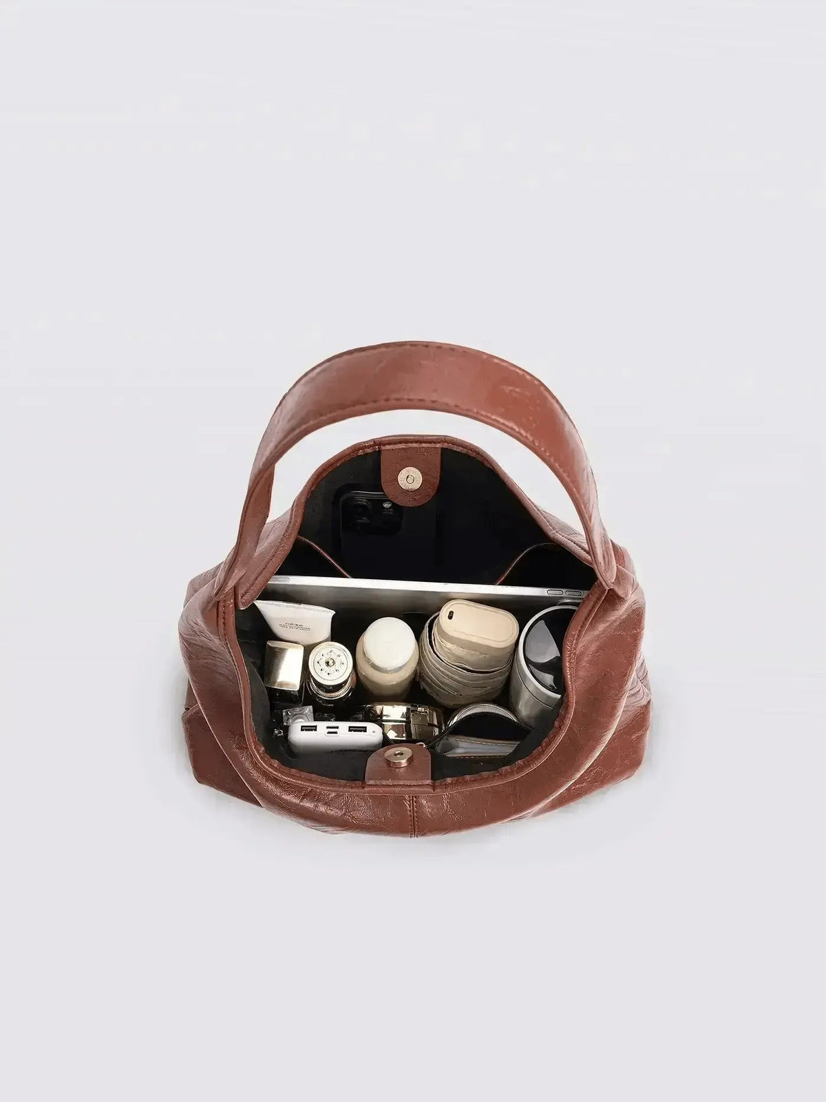 SKARLET | Postarzana Skórzana Torba Shopper