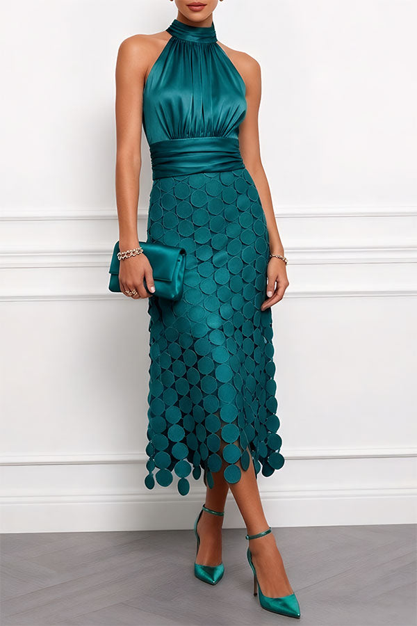 Elegancka sukienka midi Céline na ceremonię