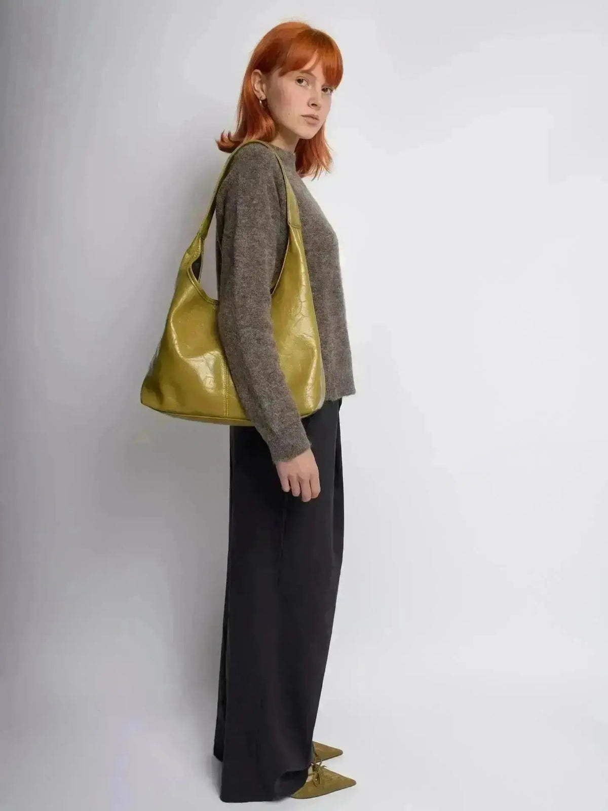 SKARLET | Postarzana Skórzana Torba Shopper