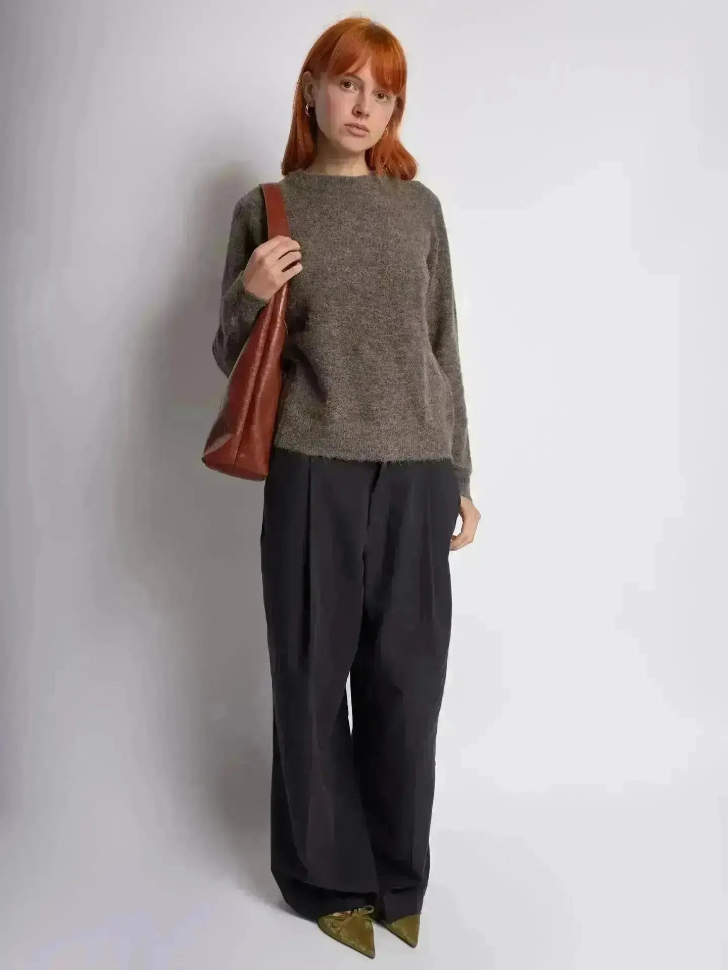 SKARLET | Postarzana Skórzana Torba Shopper