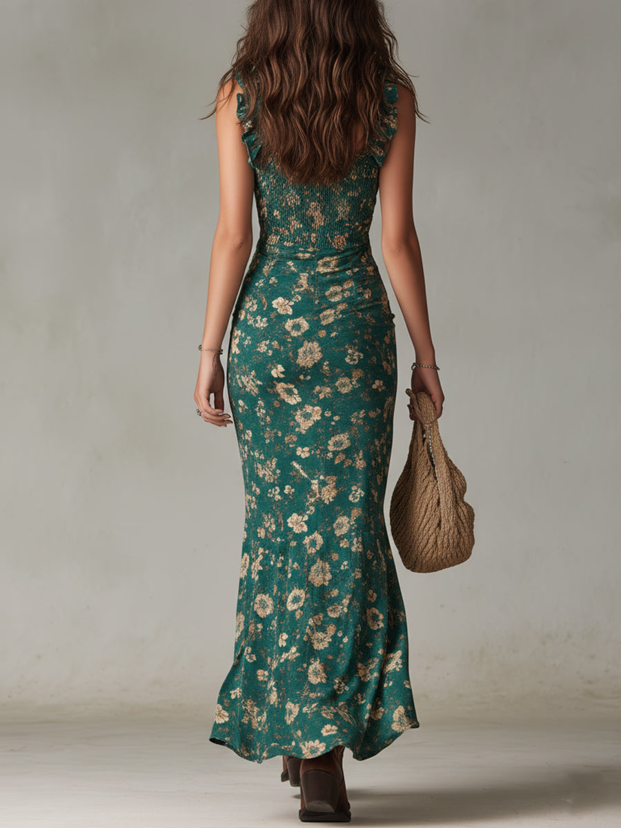 Malwina | Elegancki Retro Look Maxi