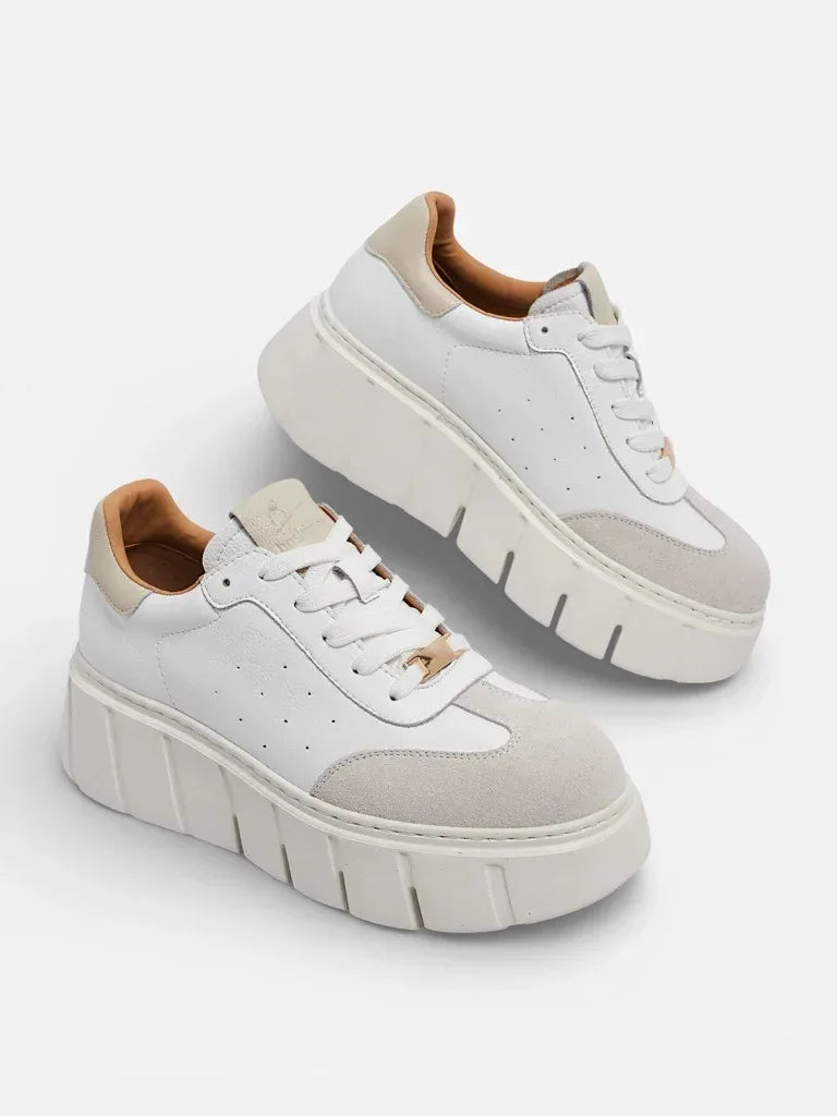 Sneakersy Luna Białe Skórzane