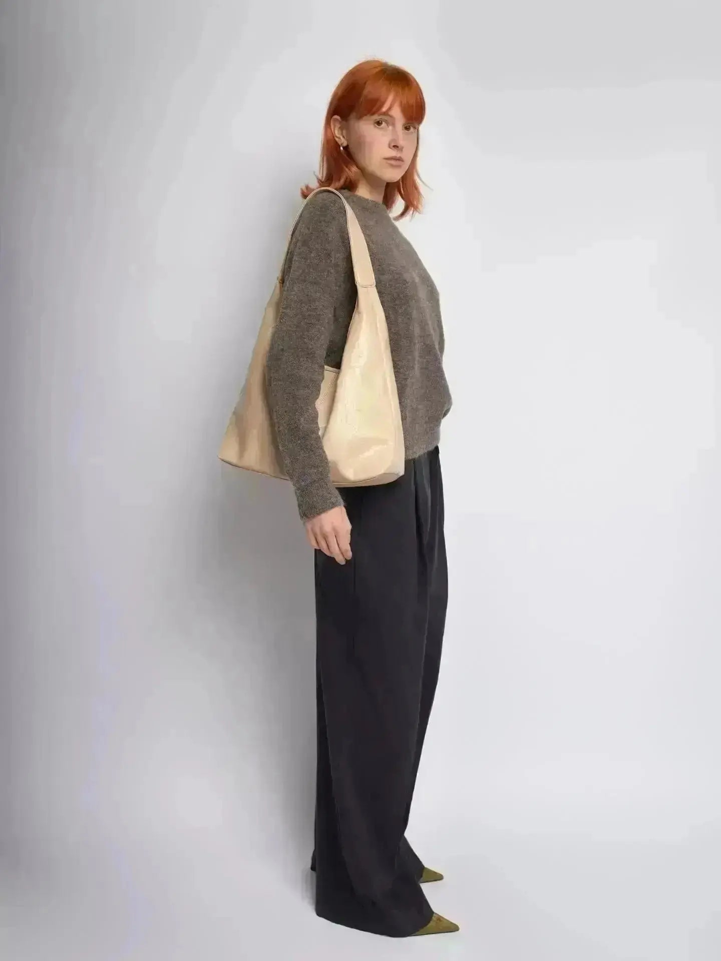 SKARLET | Postarzana Skórzana Torba Shopper