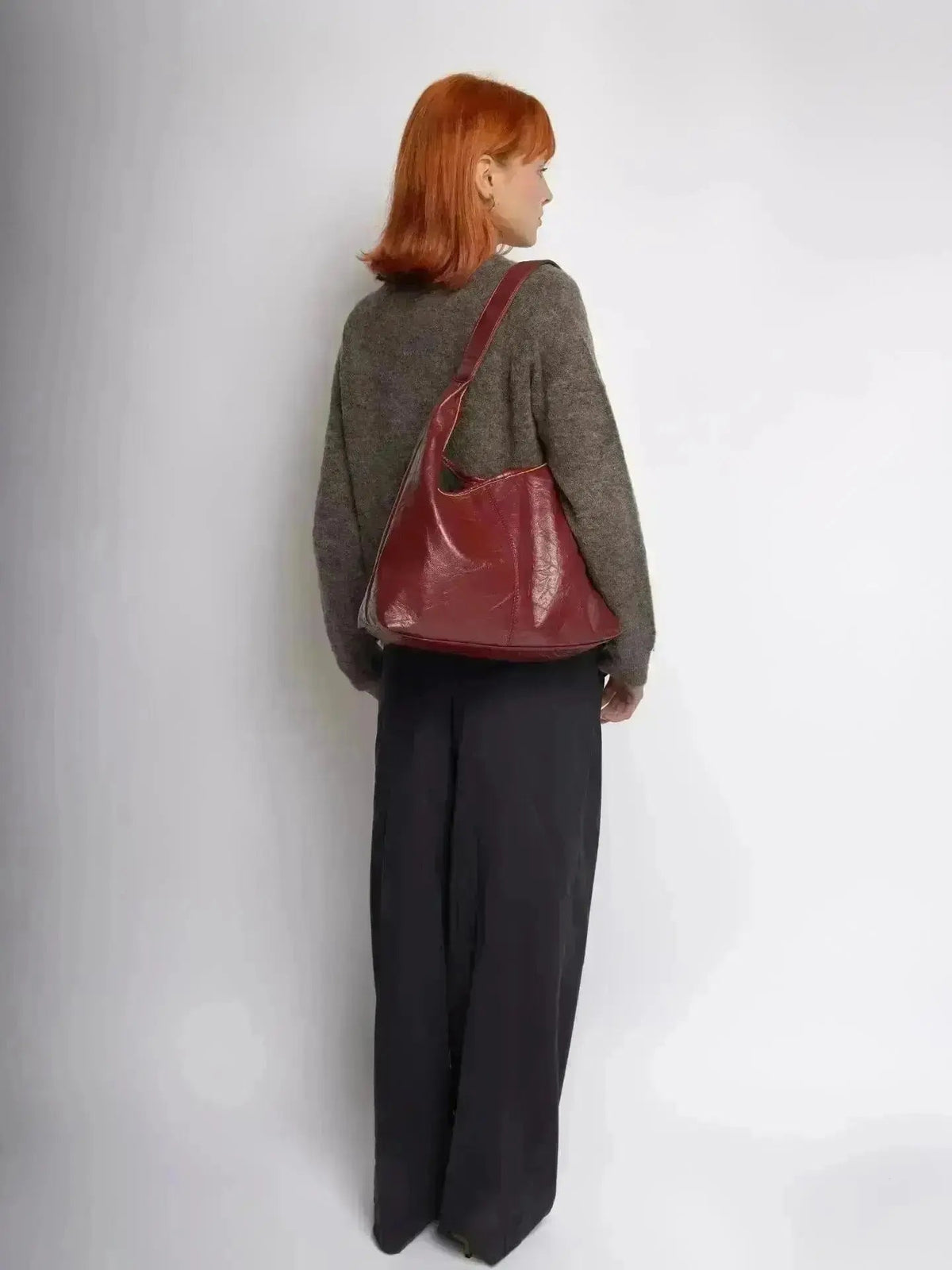 SKARLET | Postarzana Skórzana Torba Shopper