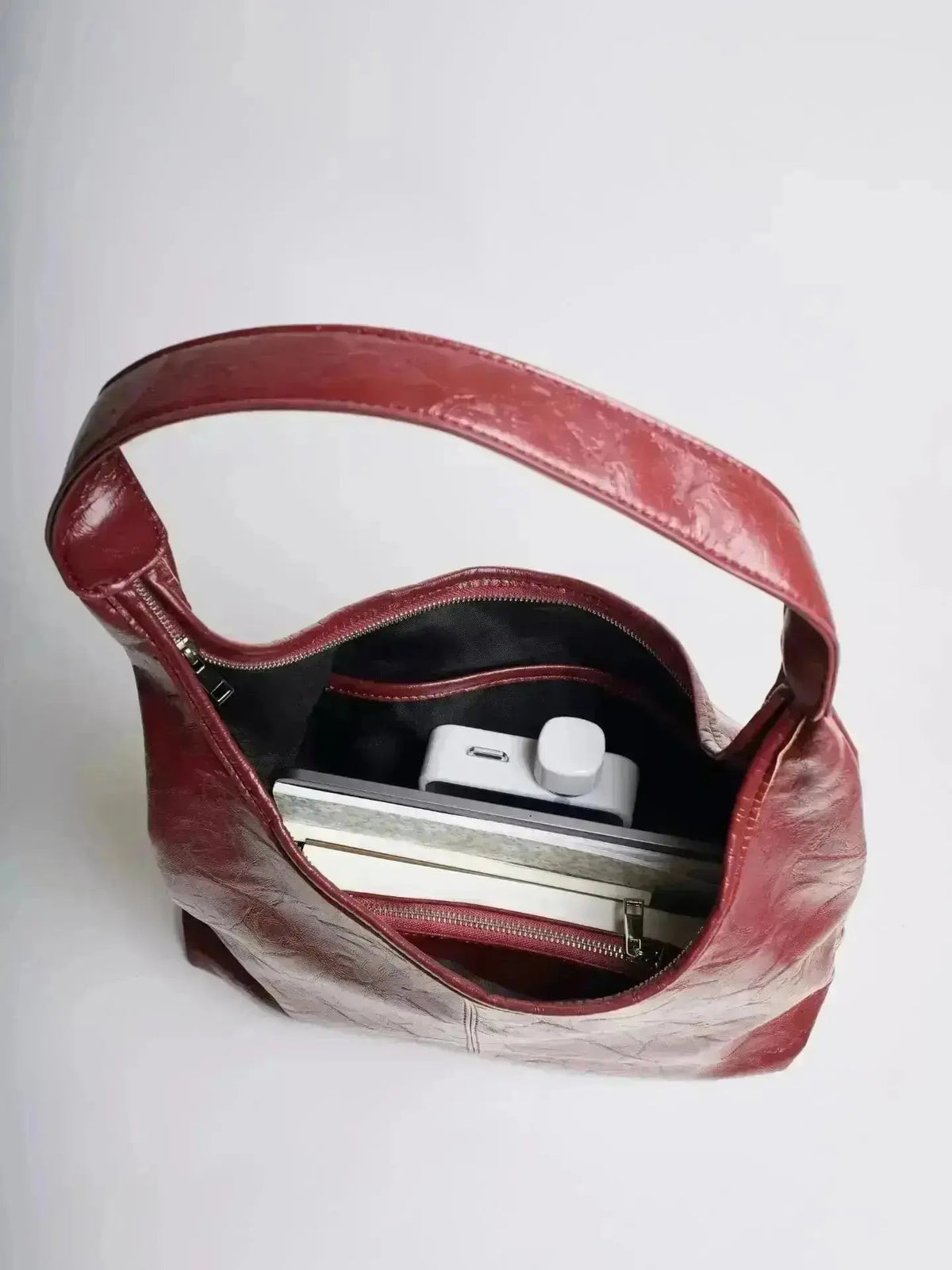 SKARLET | Postarzana Skórzana Torba Shopper