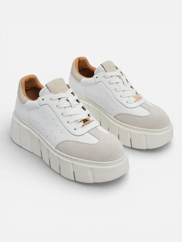 Sneakersy Luna Białe Skórzane