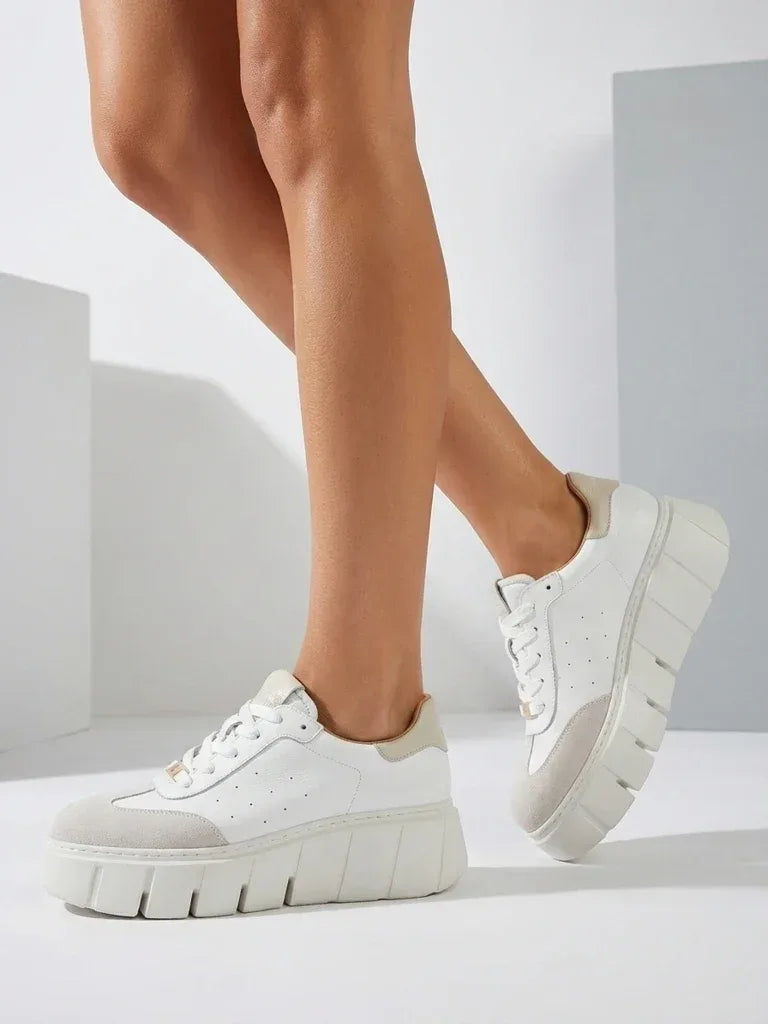Sneakersy Luna Białe Skórzane