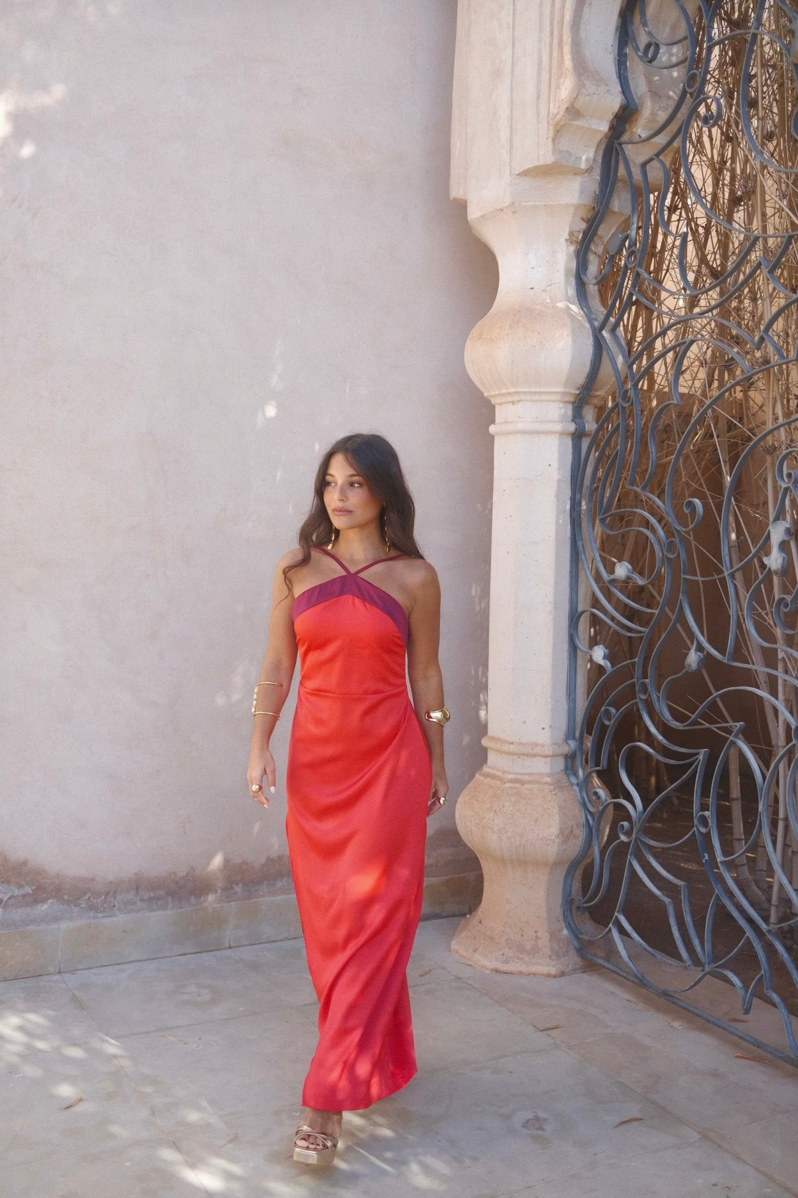 Oasis Dress in Red
