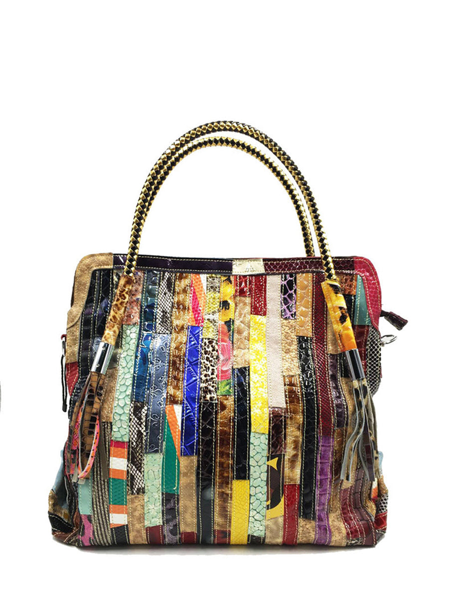 Damesmode Westerse Stijl Kleurrijke Handtas