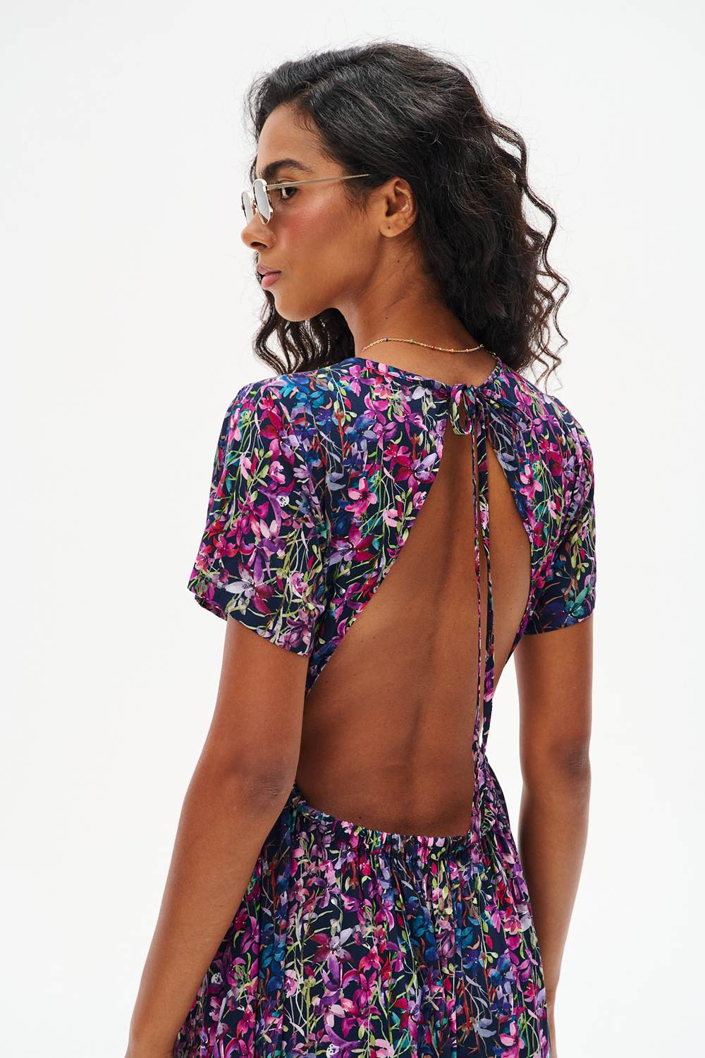 Bayberry maxi dress with open back