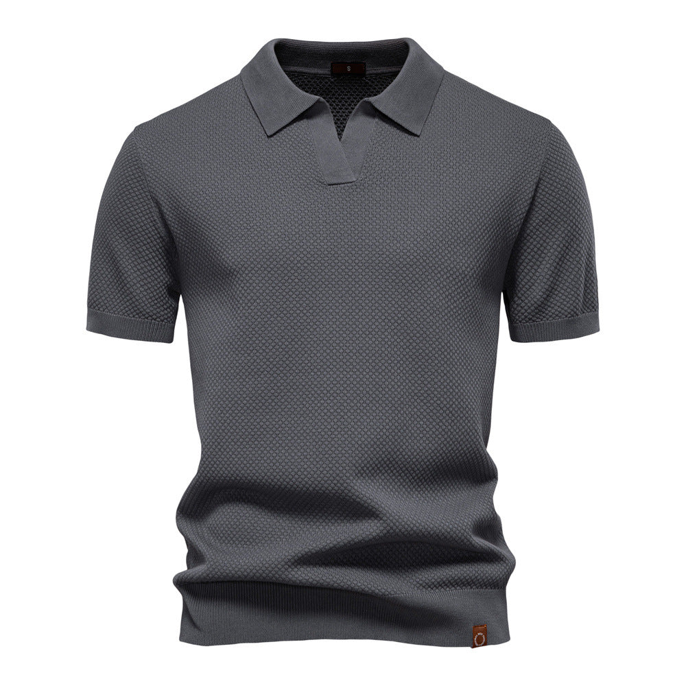 Elegancka koszulka polo z krótkim rękawem