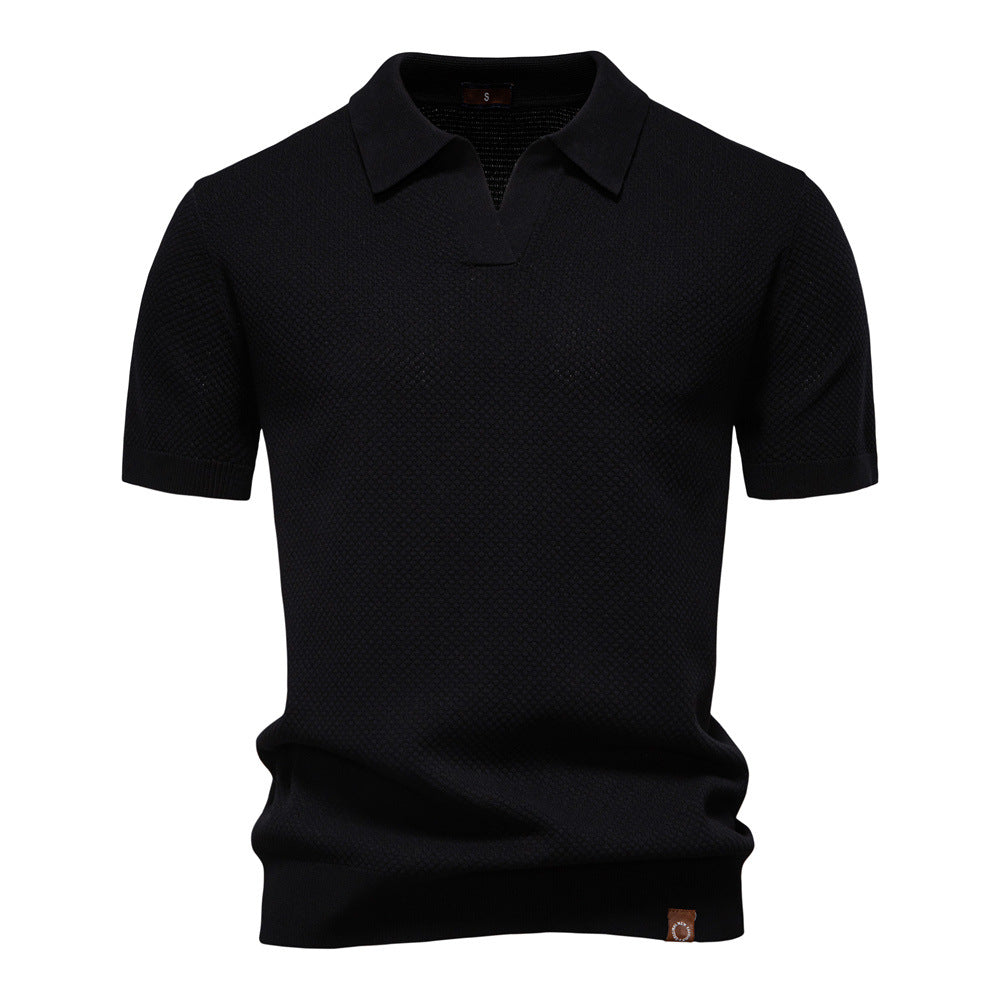 Elegancka koszulka polo z krótkim rękawem