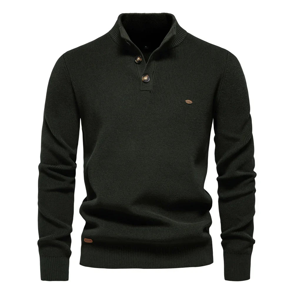 Men's Button Knit Sweater