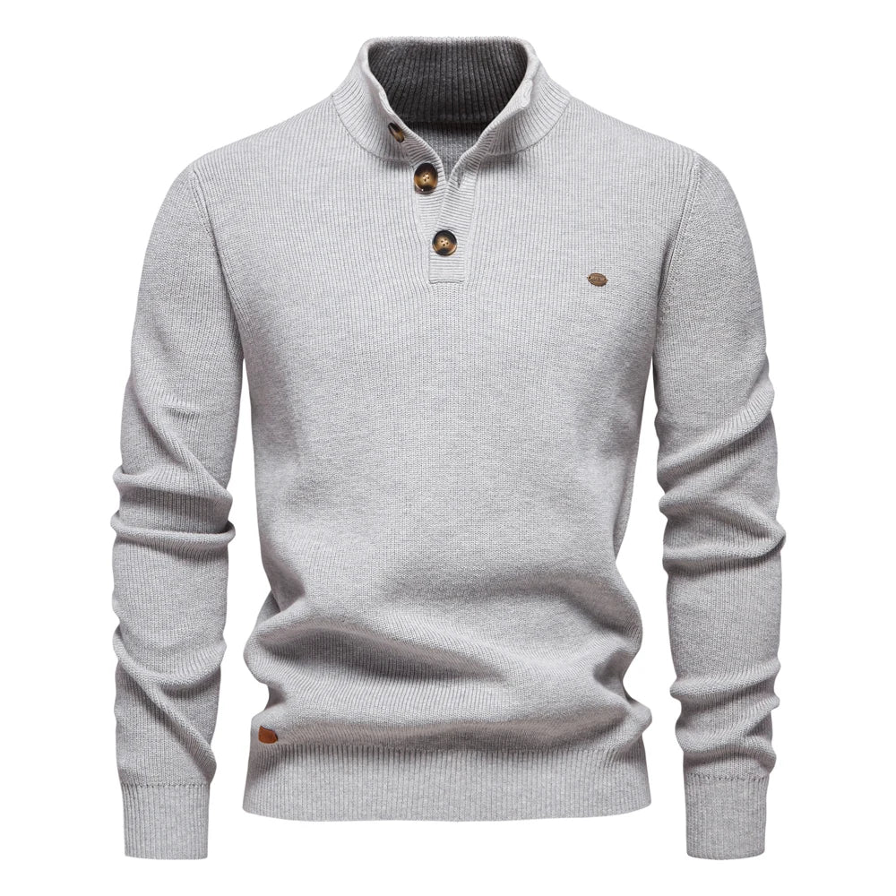 Men's Button Knit Sweater