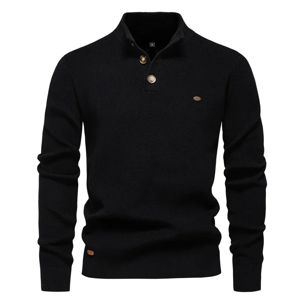 Men's Button Knit Sweater