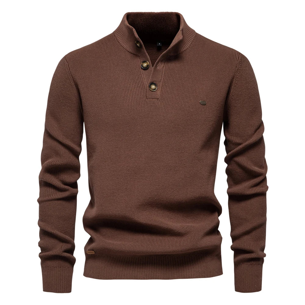 Men's Button Knit Sweater