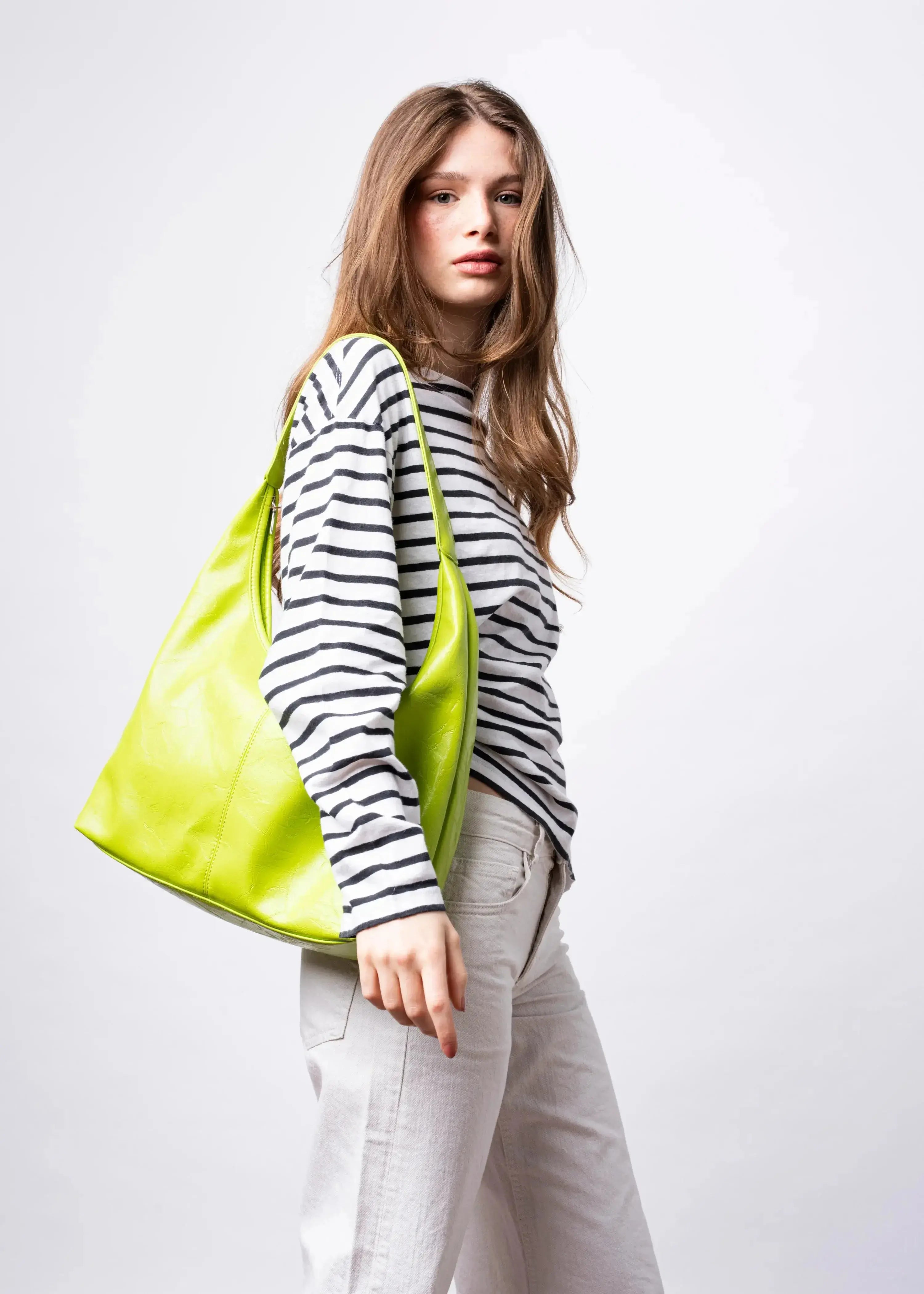 SKARLET | Postarzana Skórzana Torba Shopper
