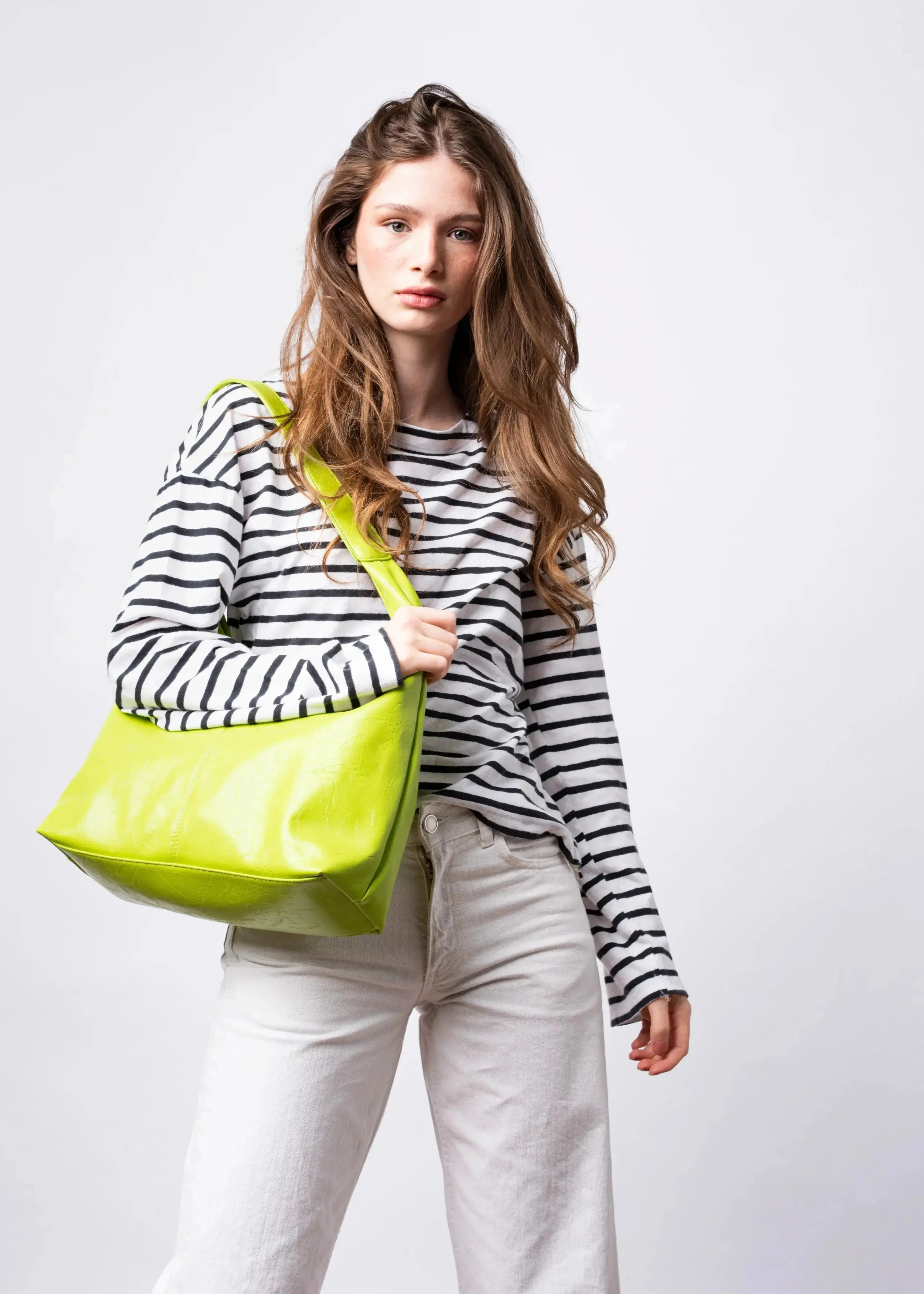 SKARLET | Postarzana Skórzana Torba Shopper