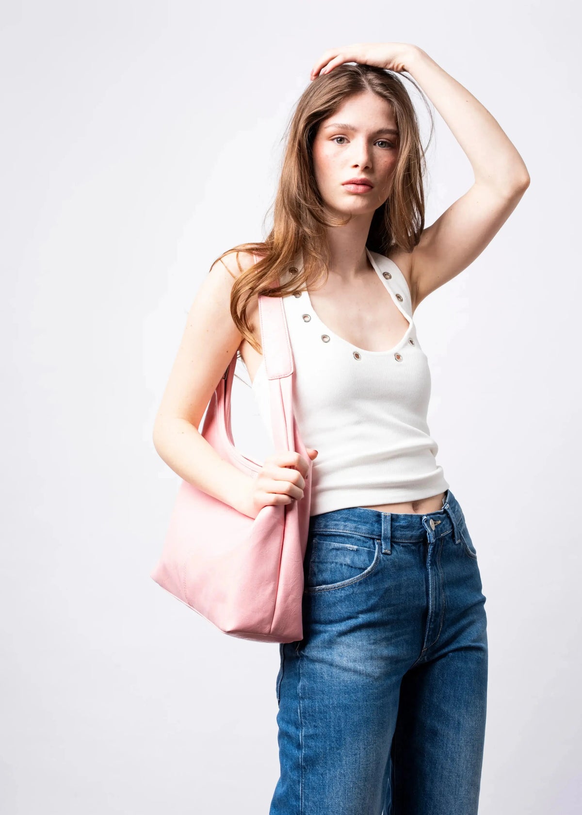 SKARLET | Postarzana Skórzana Torba Shopper
