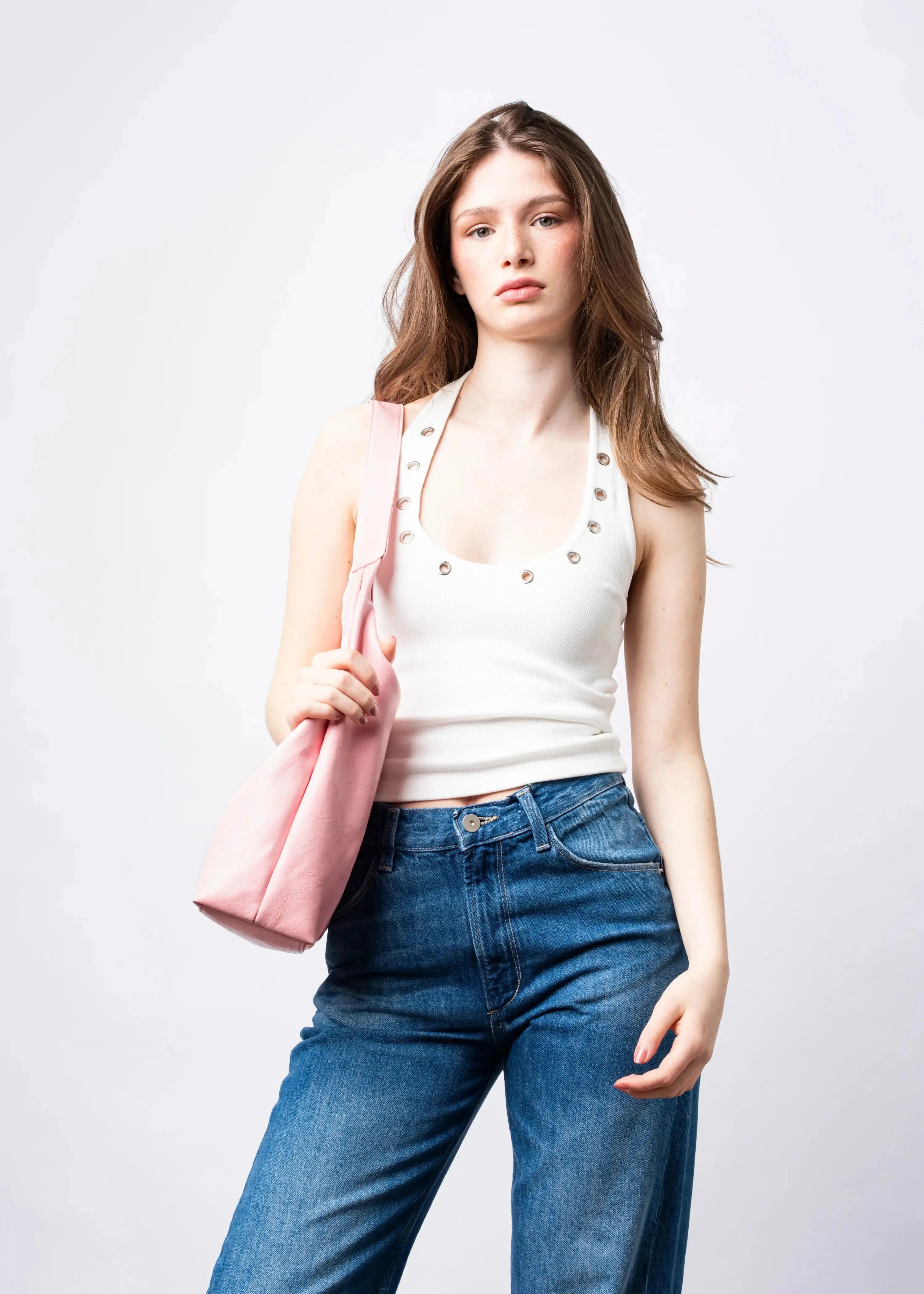 SKARLET | Postarzana Skórzana Torba Shopper