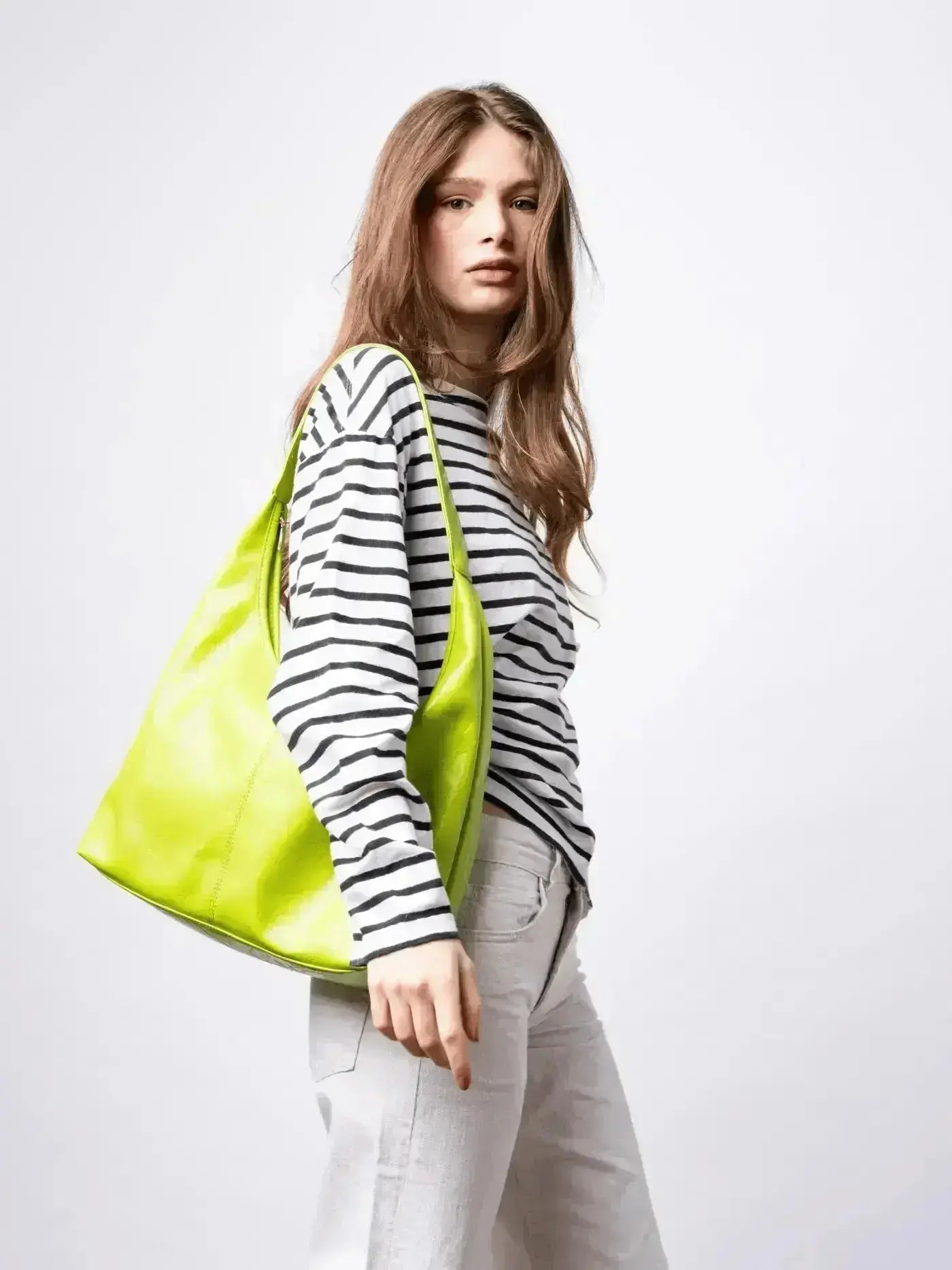 SKARLET | Postarzana Skórzana Torba Shopper