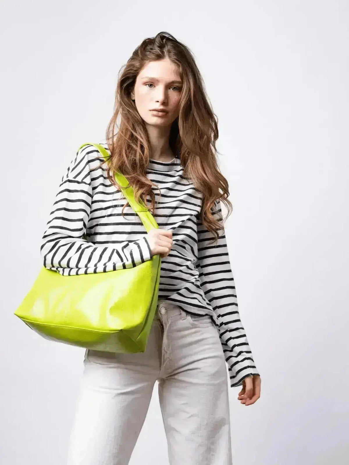 SKARLET | Postarzana Skórzana Torba Shopper