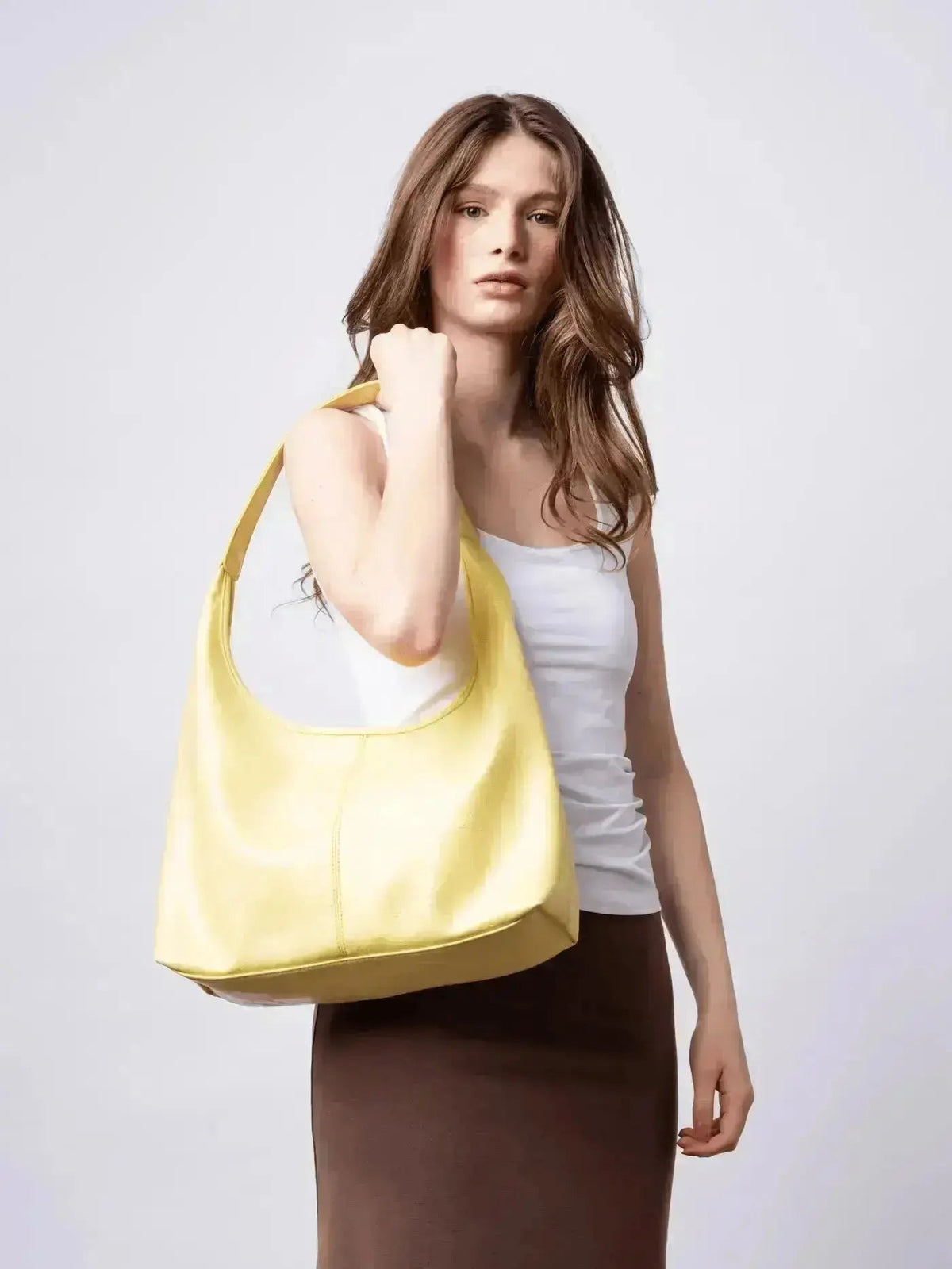 SKARLET | Postarzana Skórzana Torba Shopper