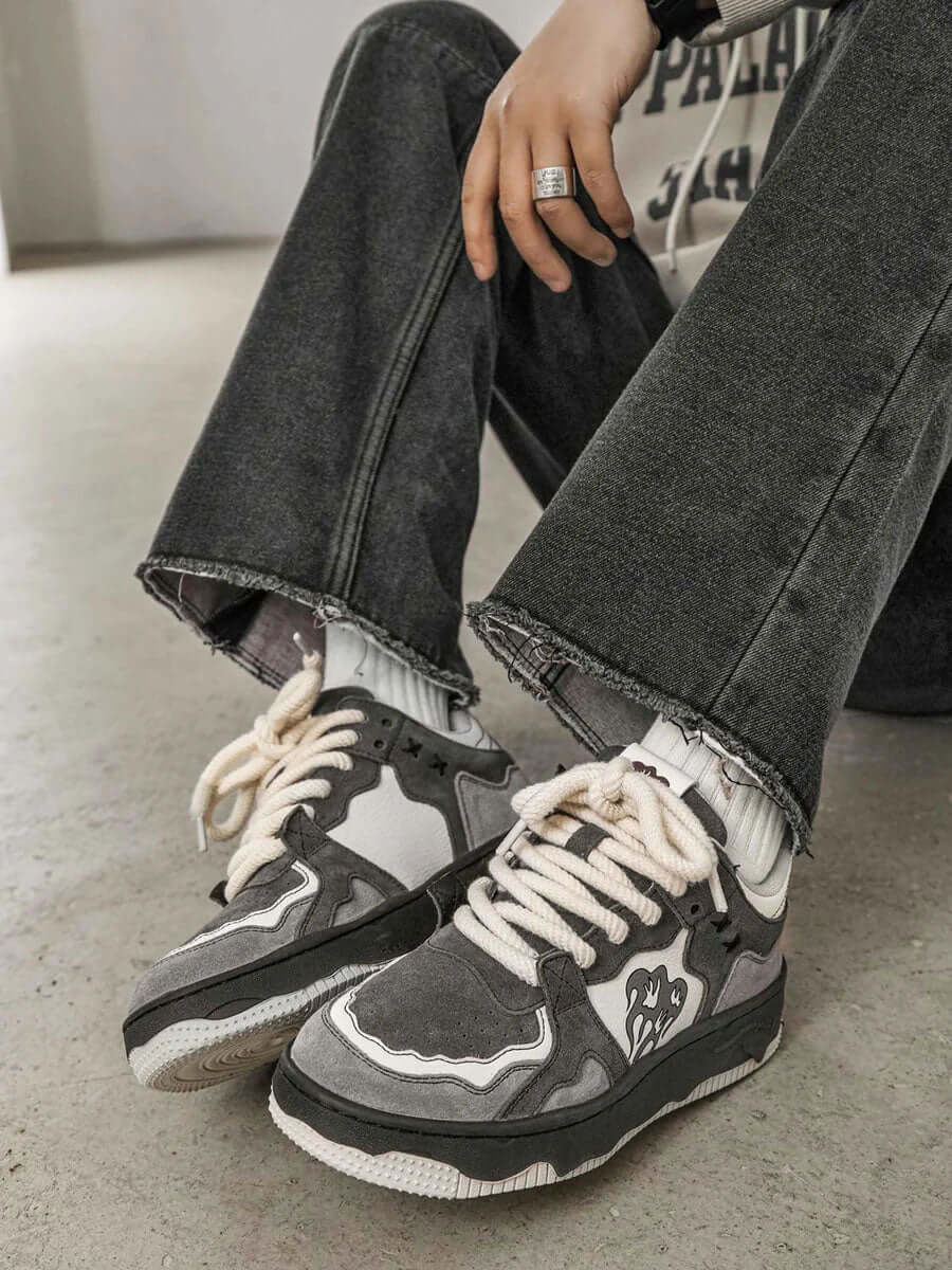 Sneakersy Retro w Serca