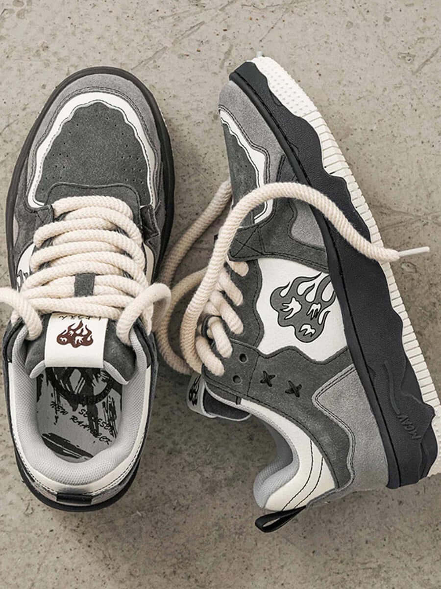 Sneakersy Retro w Serca