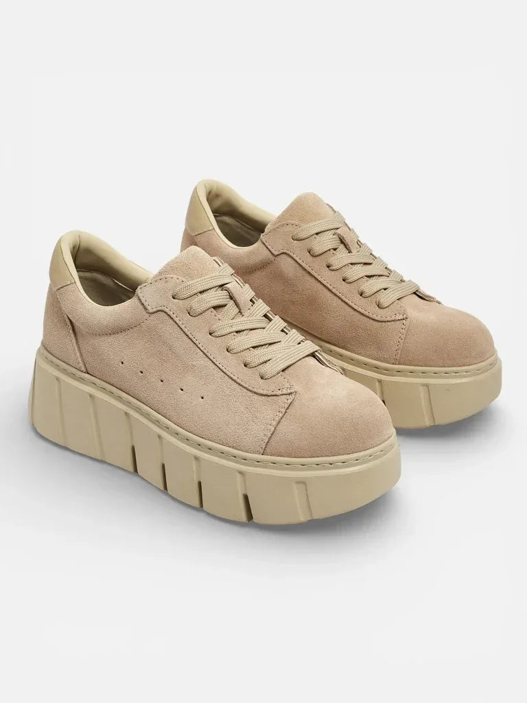 Sneakersy Damskie ze Skóry Naturalnej