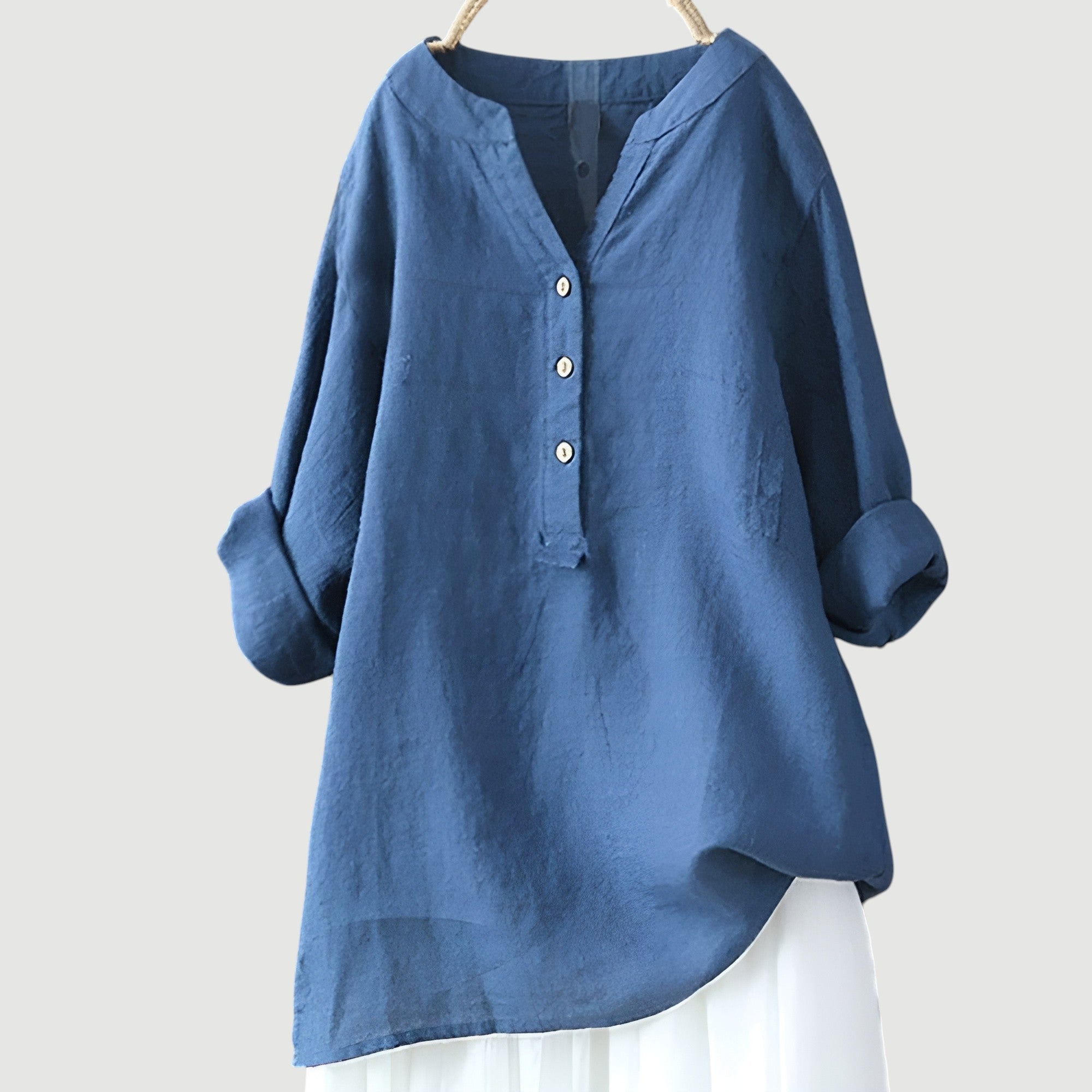 Van Elst Mode® | Comfortabele zomer blouse met knoopsluiting (TIJDELIJK 1+1 GRATIS!)