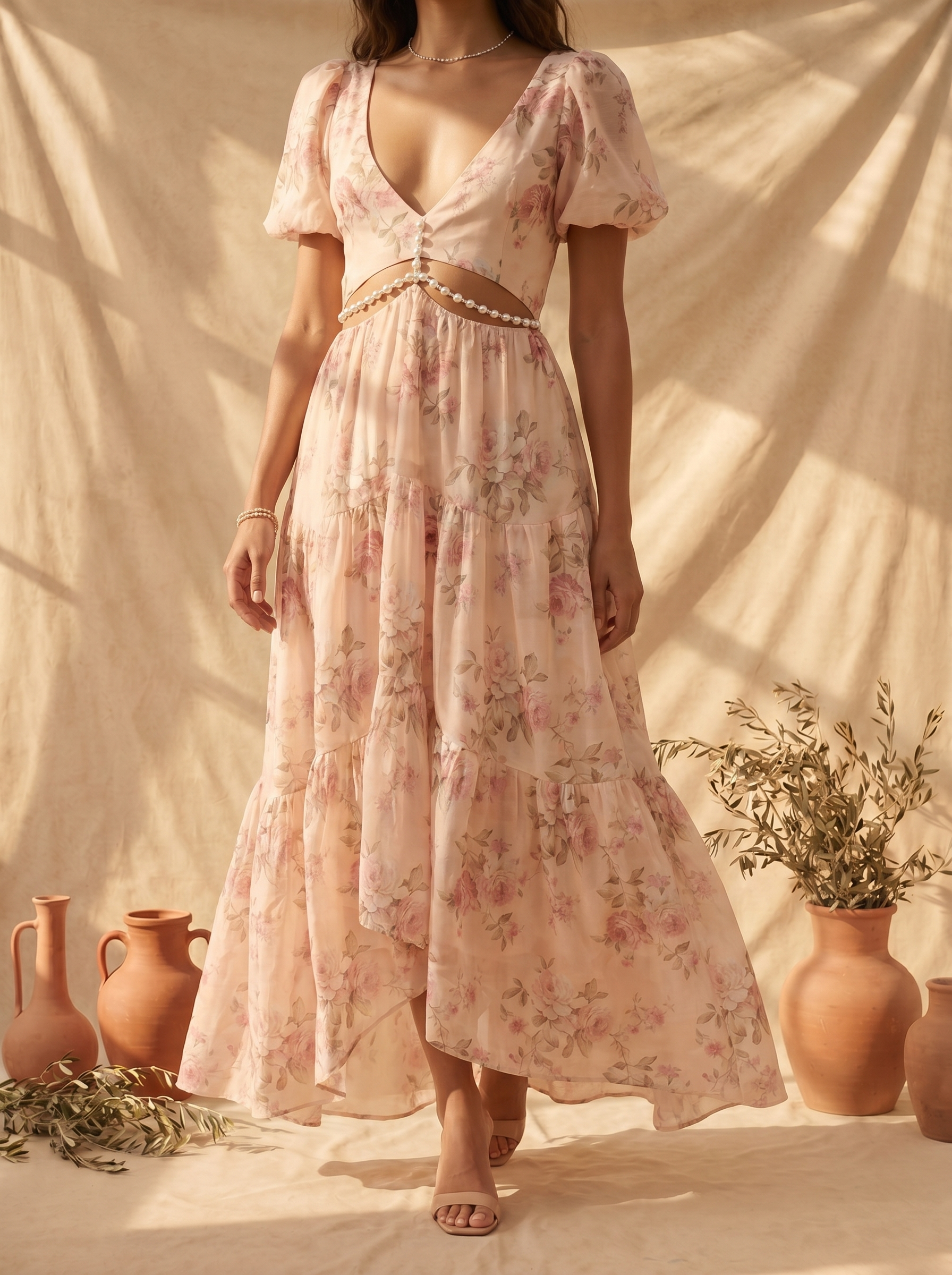 Lilianna | Elegancka Zwiewna Sukienka