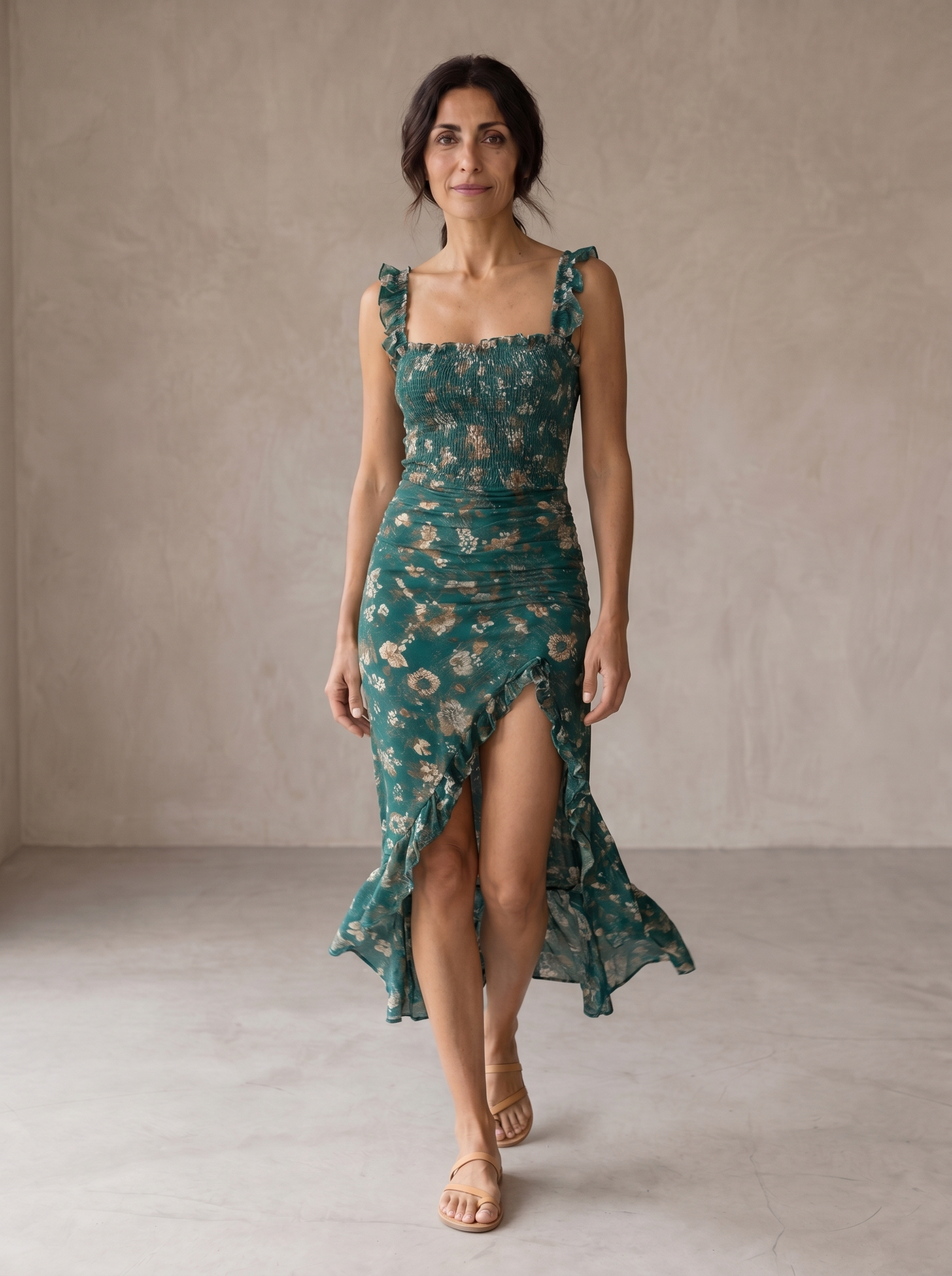 Malwina | Elegancki Retro Look Maxi