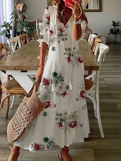 Adriana Zwiewna Bohemiańska Sukienka Maxi