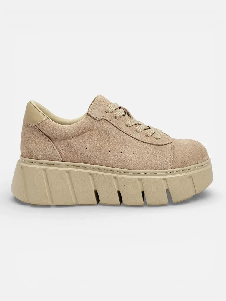 Sneakersy Damskie ze Skóry Naturalnej