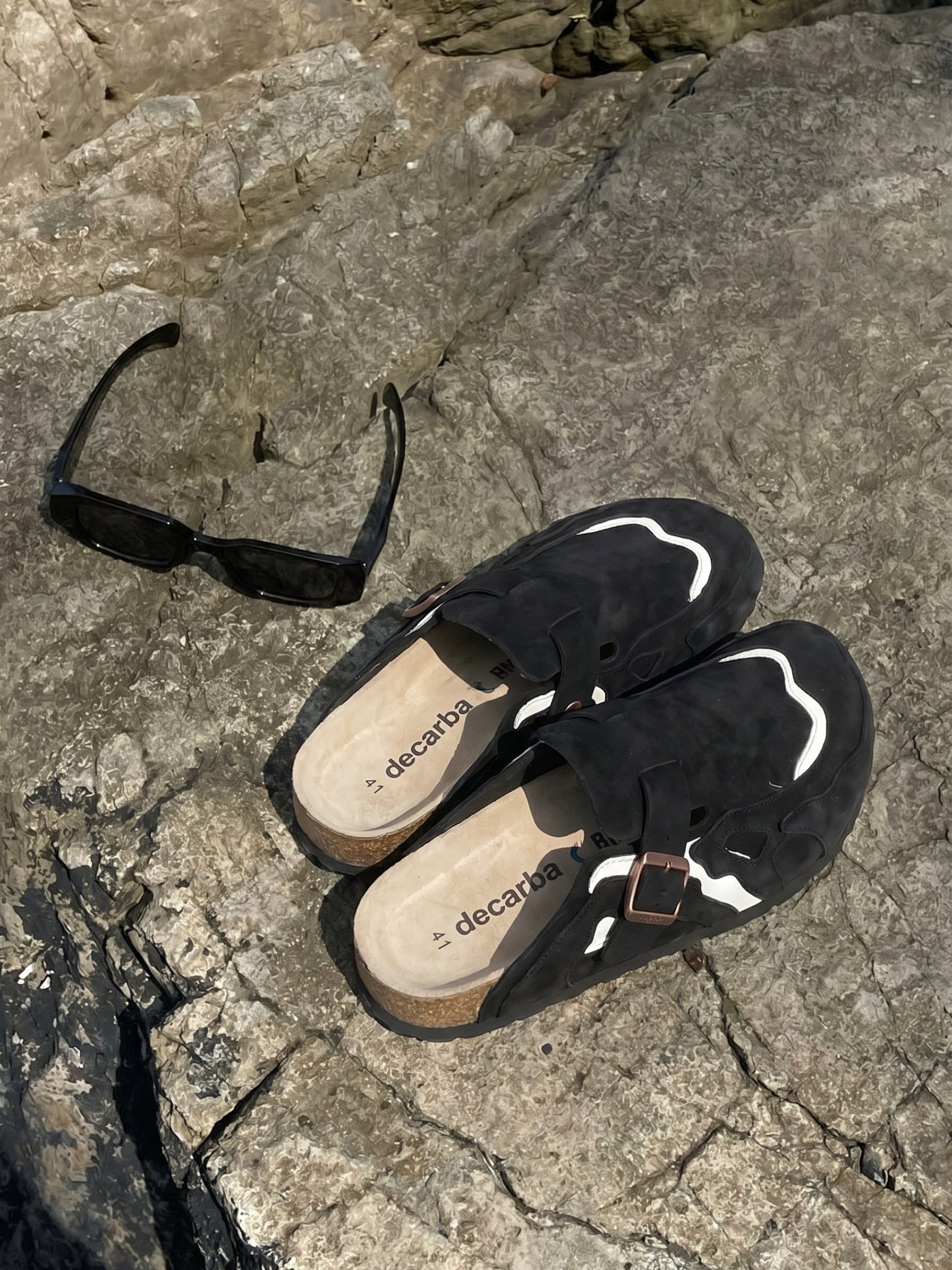 Faliste chodaki - DCRB Wavey Clogs - Black