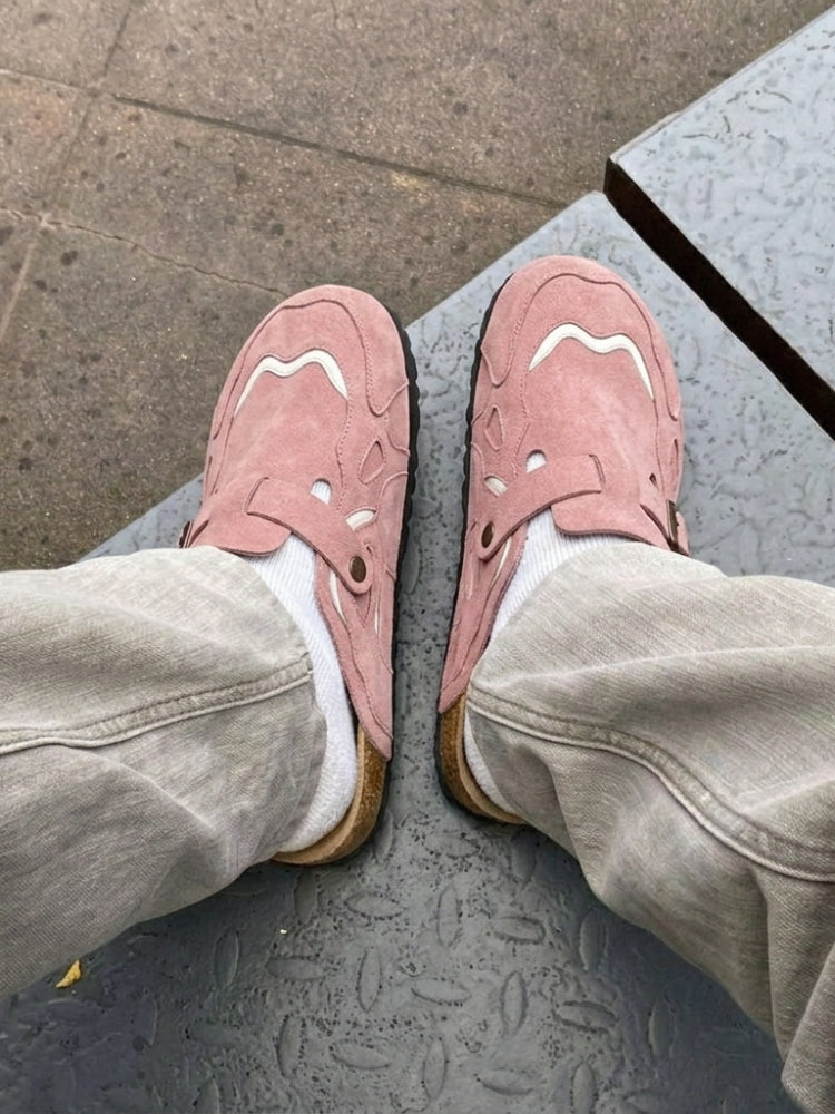 Faliste chodaki - DCRB Wavey Clogs - Beige