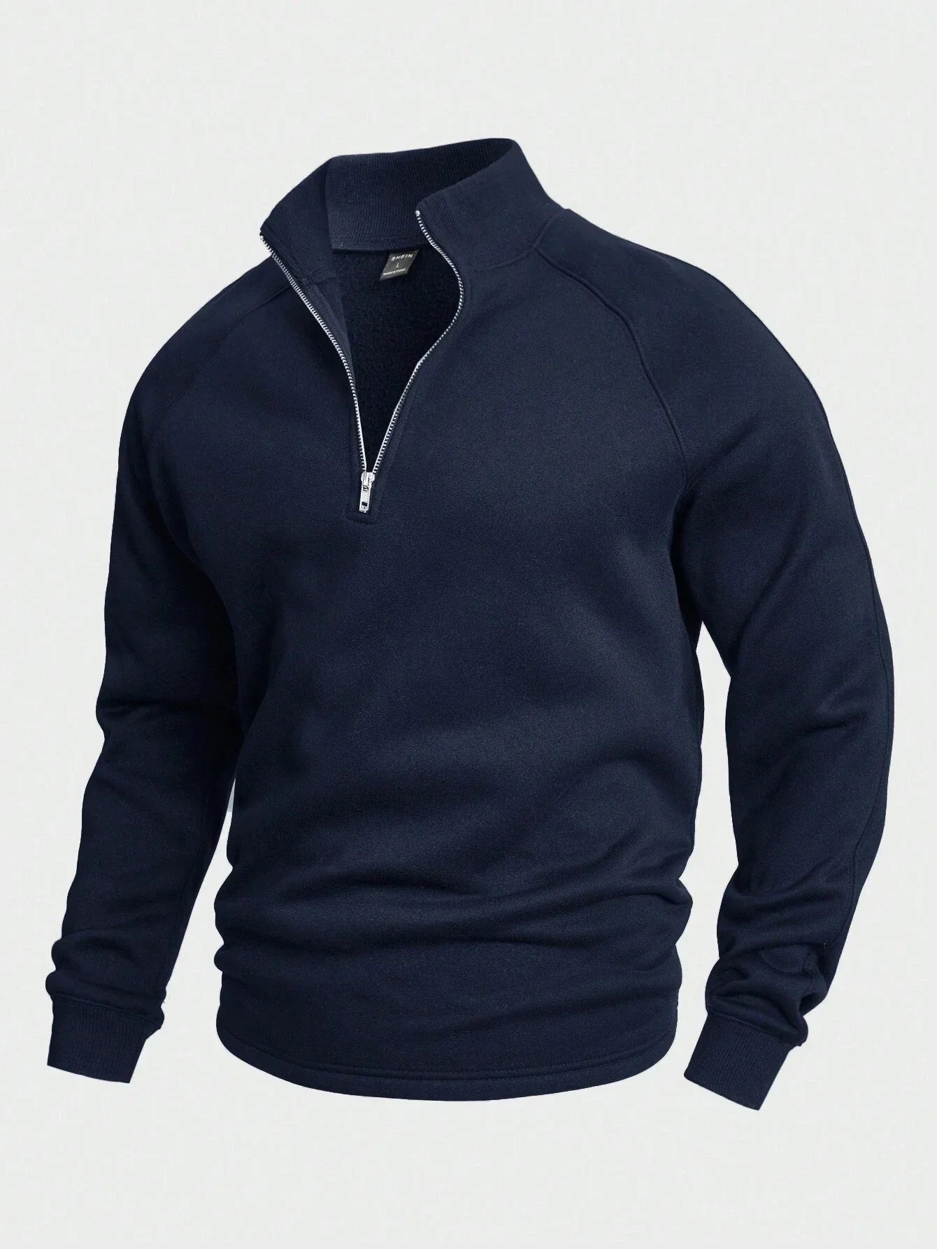 Zip-up with half zipper