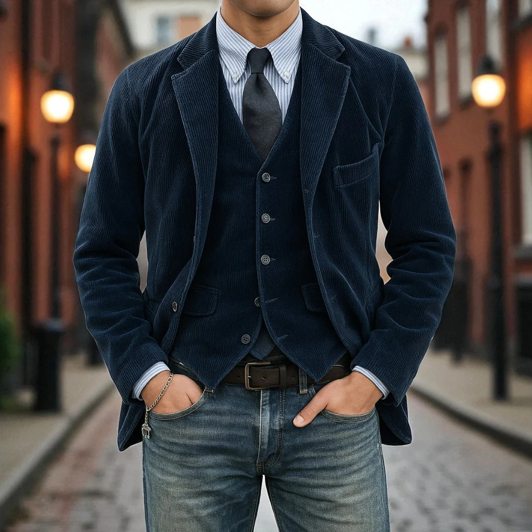 2-PIECE SUIT: BLAZER AND CARDIGAN