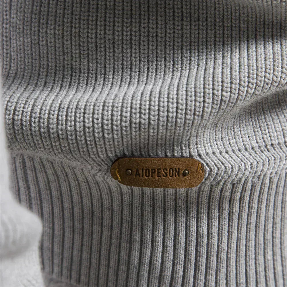 Knitted Zip-Up Sweater