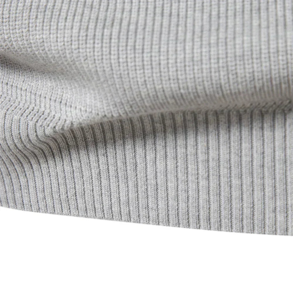 Knitted Zip-Up Sweater
