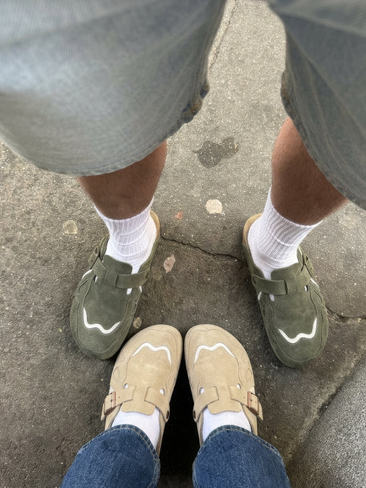 Faliste chodaki - DCRB Wavey Clogs - Grey