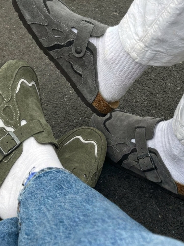 Faliste chodaki - DCRB Wavey Clogs - Grey