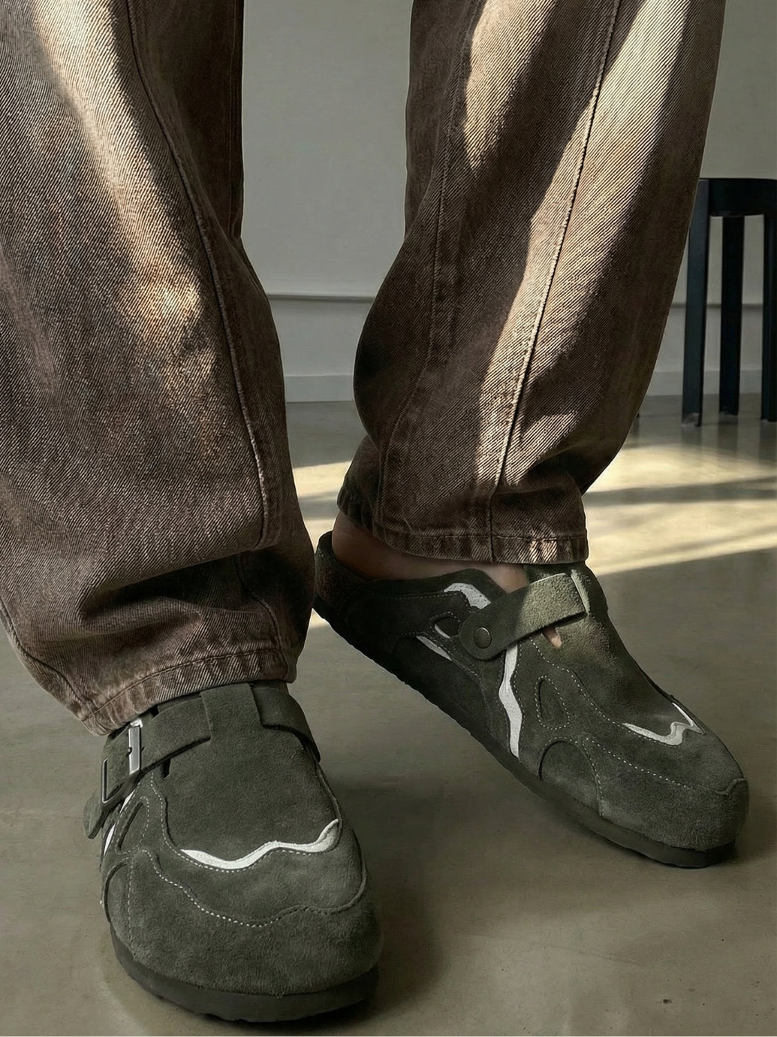 Faliste chodaki - DCRB Wavey Clogs - Beige