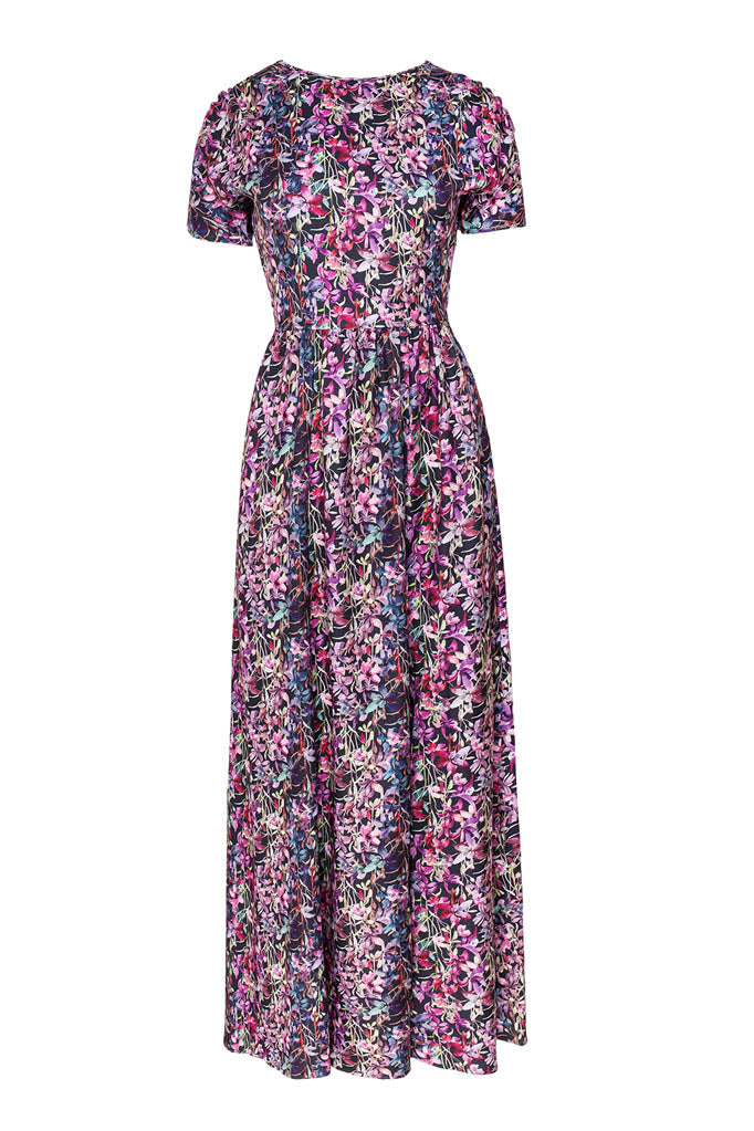 Bayberry maxi dress with open back