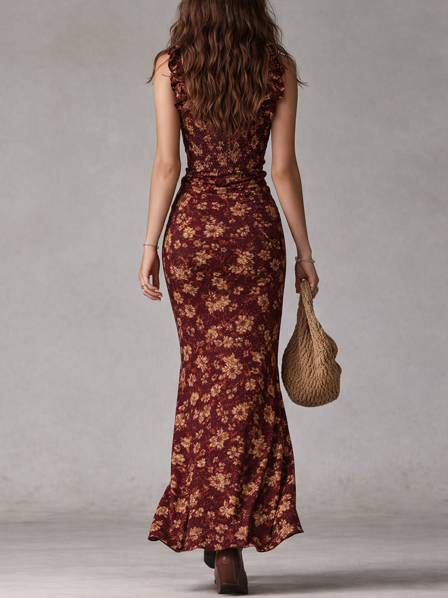 Malwina | Elegancki Retro Look Maxi