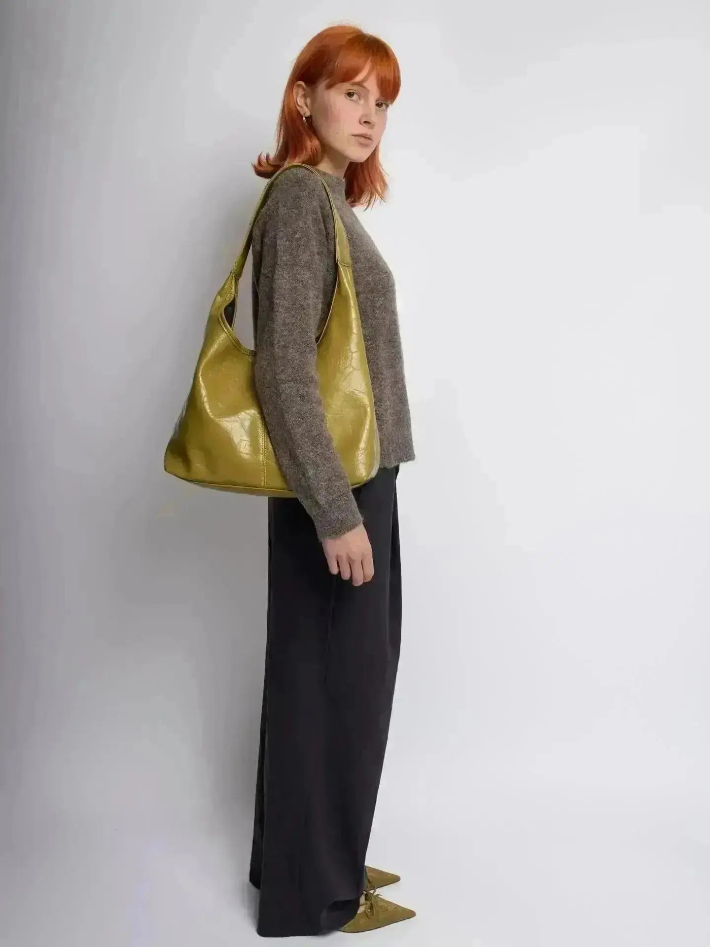 SKARLET | Postarzana Skórzana Torba Shopper